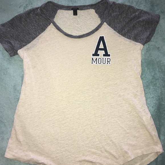 J. Crew linen “Amour” baseball tee - Picture 1 of 4